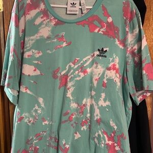 Adidas Teal and Pink T-Shirt
